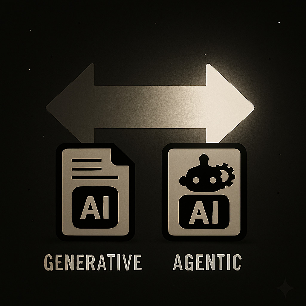 Shift from Generative to Agentic AI