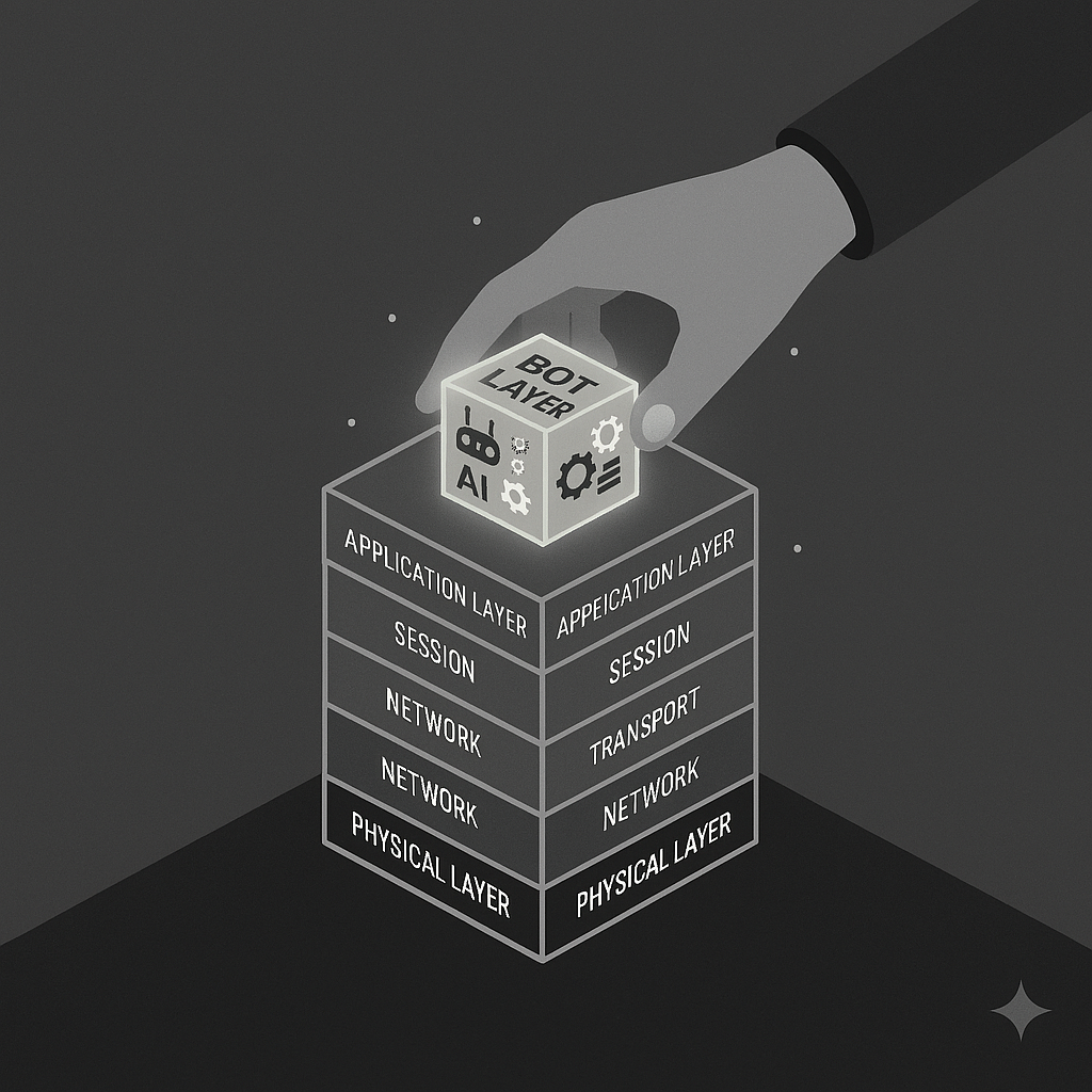 Visual of AI layer added to OSI Model